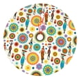 thumbnail image 1 of Sikiie Beautiful African Womens 30-48 inches {designName} Print Christmas Tree Skirt Snowman Xmas Tree Skirt with Edge Christmas Decorations for Holiday Party, 1 of 7