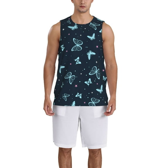 Sikiie Beautiful Butterflies Basketball Jersey Reversible Men's Mesh Athletic Sports Shirts Training Practice S-4XLX-Large