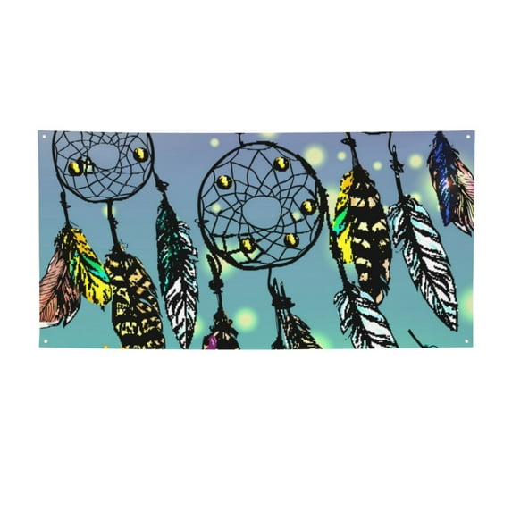 Sikiie Beautiful Dreamcatcher Custom Banners and Signs Customize Outdoor, Personalized Banner with Logo Text for Party Birthday, Customized Banner Decoration-Medium