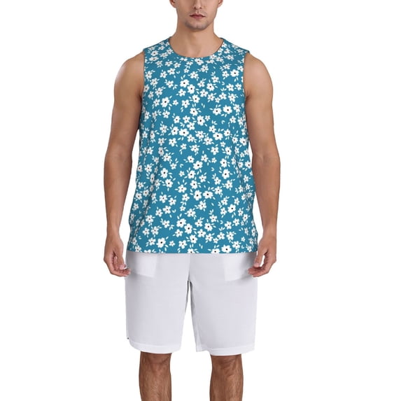 Sikiie Beautiful Floral Basketball Jersey Reversible Men's Mesh Athletic Sports Shirts Training Practice S-4XLMedium