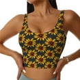 thumbnail image 1 of Sikiie Beautiful Sunflower Sports Bra for Women, Sports Bra Athletic Running Sports Bra, Workout Bra, Yoga Bra-XX-Large, 1 of 8