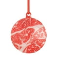 thumbnail image 1 of Sikiie Beef Steaks Acrylic Christmas Ornament Pendant Christmas Ornaments Hanging Ornament for Christmas Winter New Year Party -Round Shape, 1 of 7