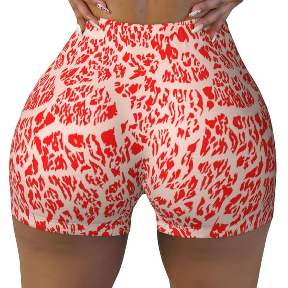 Sikiie Beef1 Print Workout Shorts Women Scrunch Butt Gym Shorts Seamless High Waist Tummy Control Yoga Biker Athletic Shorts