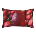 thumbnail image 1 of Sikiie Berry Infused Refreshment Print Plush Pillow Cover, Wrinkle-proof and Stain-resistant Pillow Protector without Pillow Core, Home Decoration-20"x30", 1 of 6