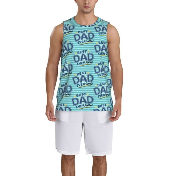 Sikiie Best Dad Ever Basketball Jersey Reversible Men's Mesh Athletic Sports Shirts Training Practice S-4XL4X-Large