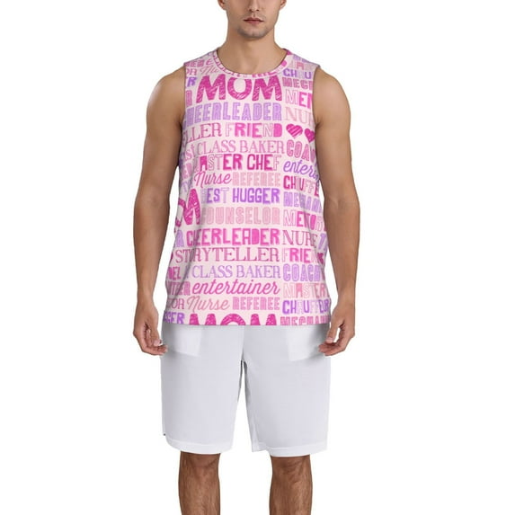 Sikiie Best Mom ever Basketball Jersey Reversible Men's Mesh Athletic Sports Shirts Training Practice S-4XLX-Large