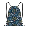 thumbnail image 1 of Sikiie Bicycle Colorful Drawstring Backpack Drawstring Bags, Draw String Back Bag for Sports, Gym, Travel, Swimming, Beach-Small, 1 of 6