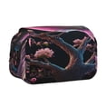 thumbnail image 1 of Sikiie Bird 2 Print Flip Double-layer Pencil Case, All-purpose Stationery Bag for Study and Office, Zipper Design, Unisex, 1 of 7