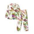 thumbnail image 1 of Sikiie Birds And Flowers Mens Pajama Set, Soft Warm Long Sleeve Sleepwear, Cozy Button-Down Pjs for Men-X-Large, 1 of 7
