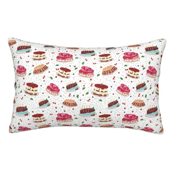 Sikiie Birthday Cake Pillow Covers, Throw Pillow Case Cushion Covers,Cushion for Bedroom,Couch,Home-14"x20"