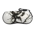 thumbnail image 1 of Sikiie Black And White Rose Sunglasses Soft Case Neoprene Zipper Eyeglass Case, Zipper Portable Spectacle Cases for Men Women, 1 of 6