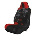 thumbnail image 1 of Sikiie Black Dog Red Background Car Seat Covers 2PCs Front Car Seat Covers Universal fit for Most Cars SUVs and Trucks-2 PCS, 1 of 9