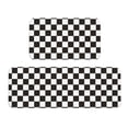 thumbnail image 1 of Sikiie Black and White Checkerboard Kitchen Mat 2 PCS Cushioned Kitchen Rug, Waterproof Non-Slip Kitchen Mats for Kitchen, Floor Home, Sink, Laundry, 1 of 6