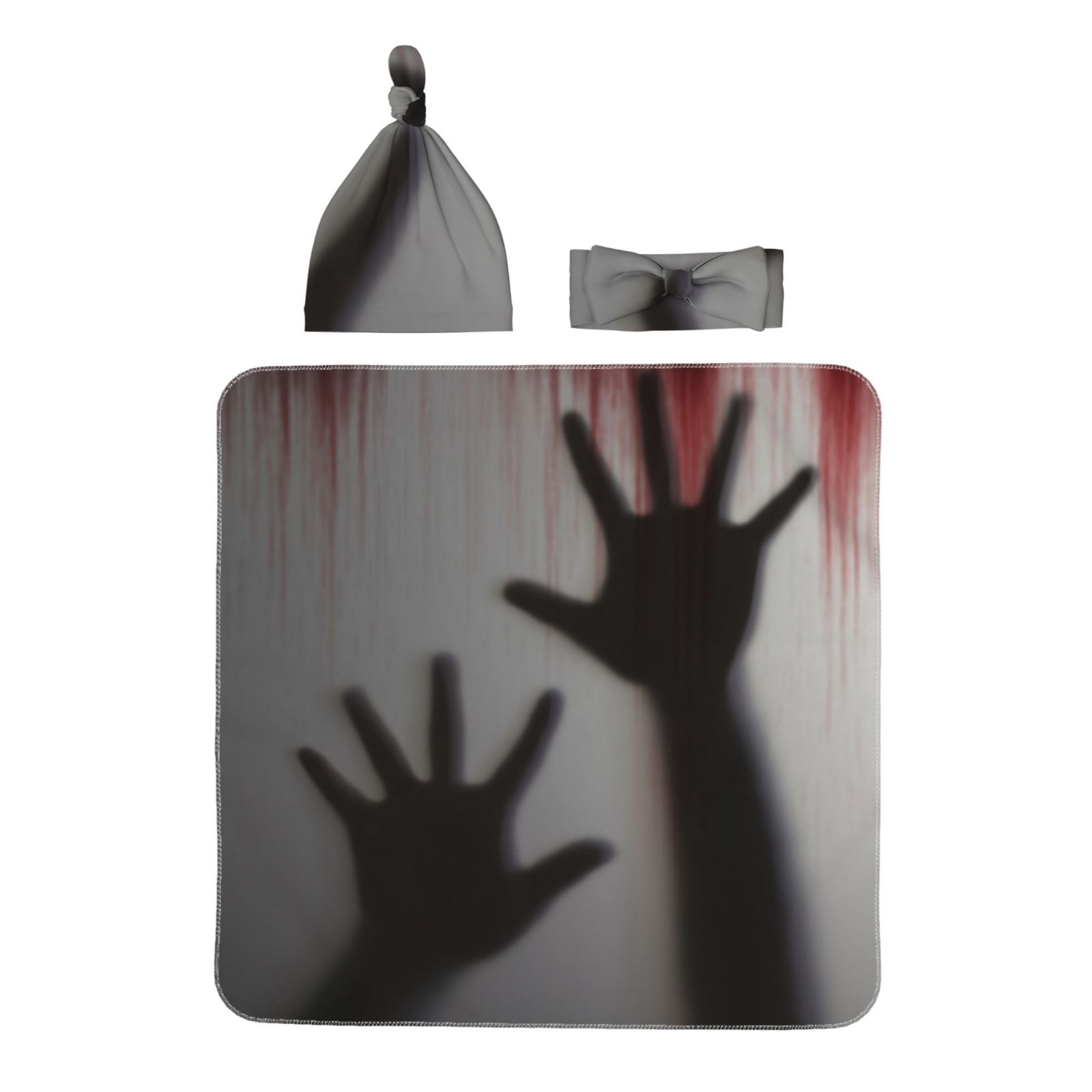 Sikiie Bloody Hand Behind Baby Swaddle Blanket Newborn Swaddle and