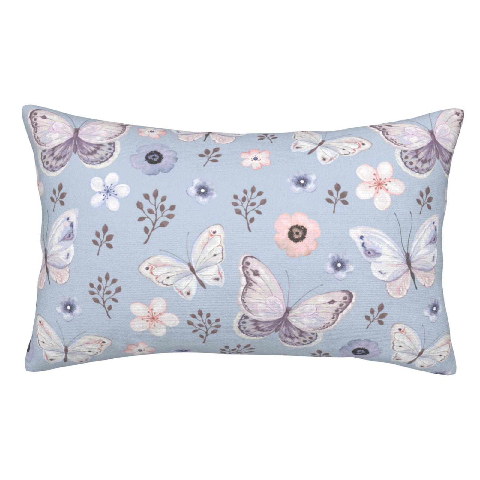 Sikiie Blue Butterfly Pillow Covers, Throw Pillow Case Cushion Covers