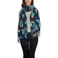 thumbnail image 1 of Sikiie Blue Butterfly Shawl Wraps Big Scarf Tassel Fall Winter Thick Scarf Warm Shawl Women Fall Gifts, 1 of 8
