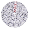 thumbnail image 1 of Sikiie Blue Dandelion 30-48 inches {designName} Print Christmas Tree Skirt Snowman Xmas Tree Skirt with Edge Christmas Decorations for Holiday Party-48", 1 of 7
