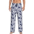 thumbnail image 1 of Sikiie Blue Fish1 Mens Pajama Pants Sleep & Lounge Pants, PJ Bottoms With elastic waistb and Pockets X-Large, 1 of 6