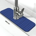 thumbnail image 1 of Sikiie Blue Lantern Shapes Splash Guard for Sink Faucet-1 PC Super Absorbent Fast Drying Mat Sink Gadgets-Splash Guard for Kitchen, Sink Mat, 1 of 7