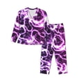 thumbnail image 1 of Sikiie Blue Lightning Pajamas for Women Set, Womens Pajama Sets, Lounge Sets for Women, 2pjs for Women-Large, 1 of 7
