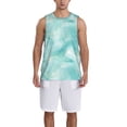 thumbnail image 1 of Sikiie Blue Marble Basketball Jersey Reversible Men's Mesh Athletic Sports Shirts Training Practice S-4XLMedium, 1 of 6