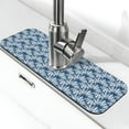 thumbnail image 1 of Sikiie Blue Shells Splash Guard for Sink Faucet-1 PC Super Absorbent Fast Drying Mat Sink Gadgets-Splash Guard for Kitchen, Sink Mat, 1 of 7