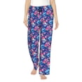 thumbnail image 1 of Sikiie Blue Skull Flower Women’s Ultra-Soft Comfy Lounge Pants Sleepwear Comfy Lounge Pants Drawstring Sleep Bottoms with PocketsMedium, 1 of 6