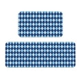 thumbnail image 1 of Sikiie Blue Squares Kitchen Mat 2 PCS Cushioned Kitchen Rug, Waterproof Non-Slip Kitchen Mats for Kitchen, Floor Home, Sink, Laundry, 1 of 6