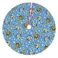 thumbnail image 1 of Sikiie Blue paisley pattern 30-48 inches {designName} Print Christmas Tree Skirt Snowman Xmas Tree Skirt with Edge Christmas Decorations for Holiday Party-30", 1 of 7
