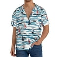 thumbnail image 1 of Sikiie Boat In Ocean Men's Wrinkle Free Untucked Cuban Shirt Business Casual Button Down Shirts Short Sleeve ShirtMedium, 1 of 5