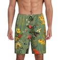 thumbnail image 1 of Sikiie Botanical Garden With Cats Mens Pajama Shorts, Lounge Pant, Men's shorts，Sleep Pj Shorts for Men-XX-Large, 1 of 6