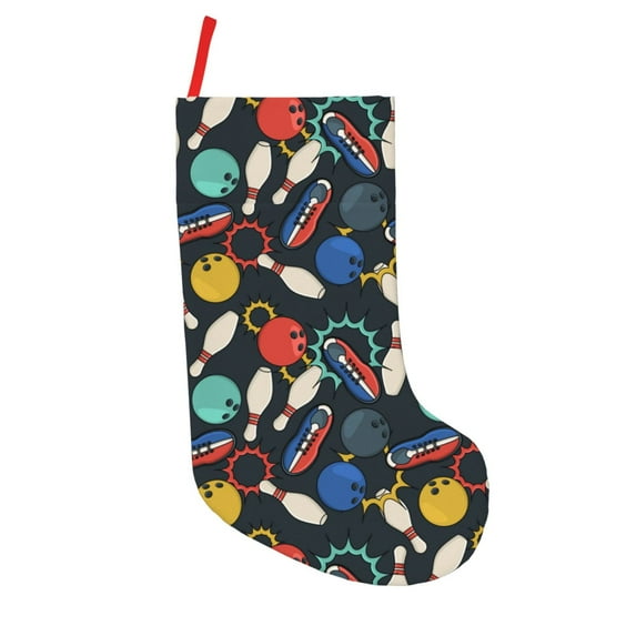 Sikiie Bowling Ball Christmas Stockings,18 Inches Christmas Stockings Xmas Hanging Stockings for Family Christmas Decorations & Gifts