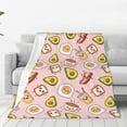 thumbnail image 1 of Sikiie Breakfast Ultra-Soft Micro flannel Blanket Luxury All Seasons Warm Blanket for Bedding Sofa and Travel (4 sizes)-80"x60", 1 of 7