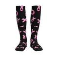 thumbnail image 1 of Sikiie Breast Cancer Awareness 1 Pairs Compression Socks for Men and Women 15-20 mmHg Running Support Socks, 1 of 7