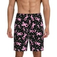 thumbnail image 1 of Sikiie Breast Cancer Awareness (2) Mens Pajama Shorts, Lightweight Lounge Pant with Pockets Soft Sleep Pj Shorts for MenXX-Large, 1 of 6