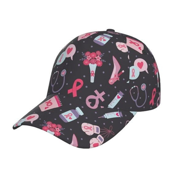 Sikiie Breast Cancer Awareness1 Unisex Vintage Washed Unstructured Baseball Cap Soft Cap Adjustable Unisex Baseball Hat Dad Hat