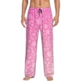 thumbnail image 1 of Sikiie Breast Cancer Pink Ribbons Awareness Mens Pajama Pants Sleep & Lounge Pants, PJ Bottoms With elastic waistb and Pockets Large, 1 of 6