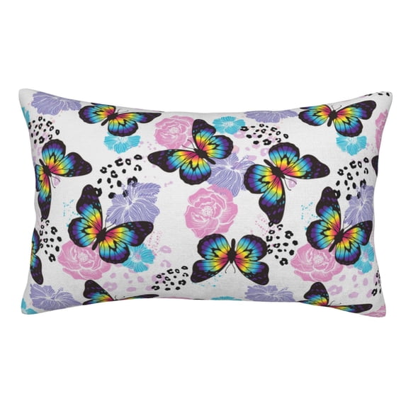 Sikiie Bright Butterflies1 Pillow Covers, Throw Pillow Case Cushion Covers,Cushion for Bedroom,Couch,Home-20"x30"