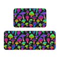 thumbnail image 1 of Sikiie Bright Mushrooms Kitchen Mat 2 PCS Cushioned Kitchen Rug, Waterproof Non-Slip Kitchen Mats for Kitchen, Floor Home, Sink, Laundry, 1 of 6