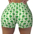 thumbnail image 1 of Sikiie Broccoli 1 Print Workout Shorts Women Scrunch Butt Gym Shorts Seamless High Waist Tummy Control Yoga Biker Athletic Shorts, 1 of 5