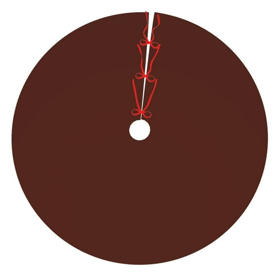 Sikiie Brown 30-48 inches {designName} Print Christmas Tree Skirt Snowman Xmas Tree Skirt with Edge Christmas Decorations for Holiday Party36"