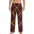 thumbnail image 1 of Sikiie Buffalo Check Plaid Pajama Pants Men, PJ Bottoms, Sleep & Lounge Pants-Large, 1 of 6