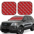 thumbnail image 1 of Sikiie Bulldog Red Print Foldable Car Windshield Sun Visor, Car Window Sunshade Suitable for Sedan, SUV and Truck Car Accessories-Large, 1 of 6