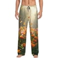 thumbnail image 1 of Sikiie Butterflies In Flower Field Pajama Pants Men, PJ Bottoms, Sleep & Lounge Pants-Medium, 1 of 6