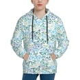 thumbnail image 1 of Sikiie Butterflies Youth Hoodie Sweatshirt Pullover Hooded Classic Casual Essentials Hoodiefor Boys Girls Kids -Medium, 1 of 6