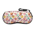 thumbnail image 1 of Sikiie Butterflies and Roses Sunglasses Soft Case Neoprene Zipper Eyeglass Case, Zipper Portable Spectacle Cases for Men Women, 1 of 6