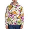 thumbnail image 1 of Sikiie Butterflies2 Men's Hoodie, Essentials Hoodie, Sweatshirt, Pullover Hooded Sweatshirt for Men-Large, 1 of 7