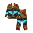 thumbnail image 1 of Sikiie Butterfly Alighted On Sunflowers Mens Pajama Set, Soft Warm Long Sleeve Sleepwear, Cozy Button-Down Pjs for Men-X-Large, 1 of 7