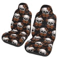 thumbnail image 1 of Sikiie Butterfly Skull Car Seat Protector 2 Pack Car Seat Cushion Mat, Car Seat Covers for SUV, Truck, Van, 1 of 7
