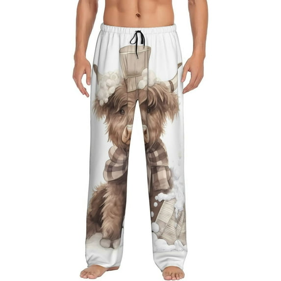 Sikiie C Pajama Pants Men, PJ Bottoms, Sleep & Lounge Pants-Small